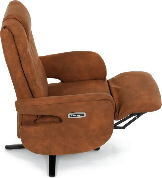 Polohovacie kreslo hnedé, elektrické TV-C5590 BR3