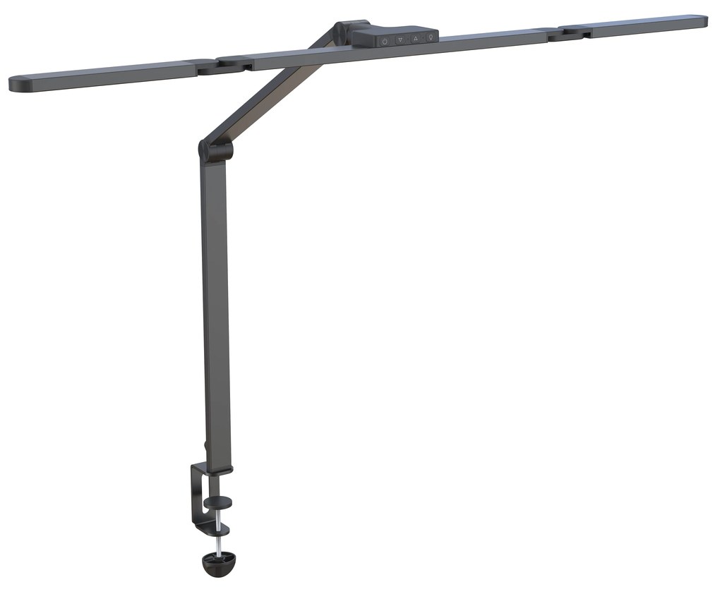 Stolná LED lampa CLARIO, svorka, diaľkové ovládanie