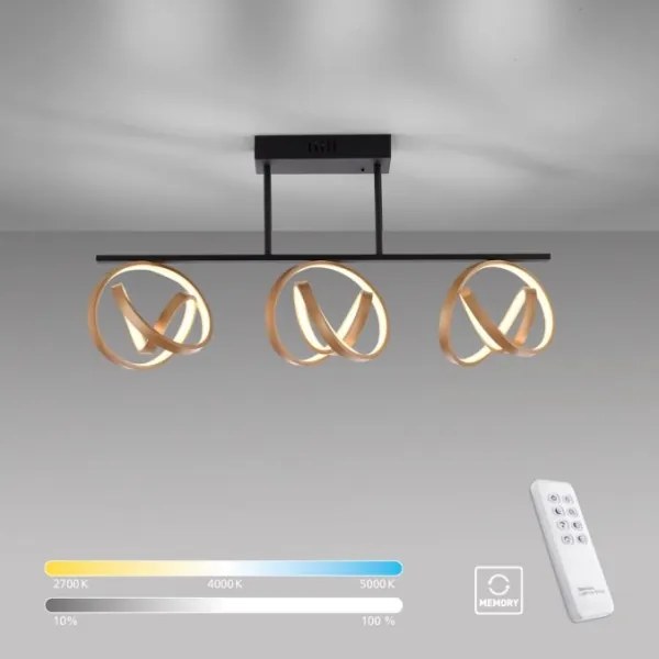 JUST LIGHT. 6245-18 - LED Prisadený luster LOOP 3xLED/11W/230V 2700-5000K + DO