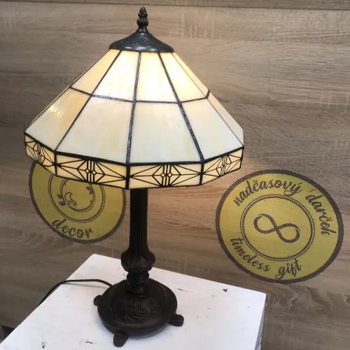 Nočná lampa Holland Tiffany CREAM 32*50