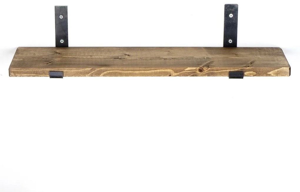 Nástenná polica LAM III 60 cm orech/čierna