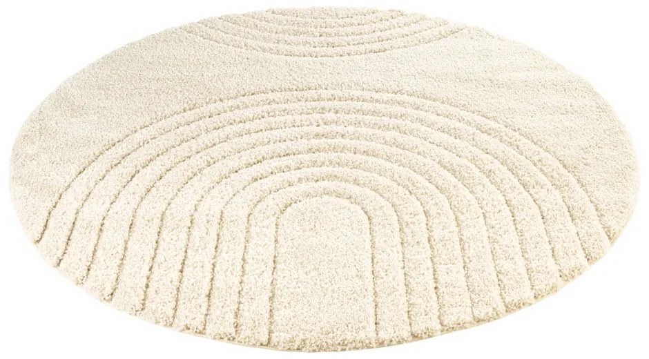 Krémovobiely koberec Mint Rugs Norwalk Fergus, ø 160 cm