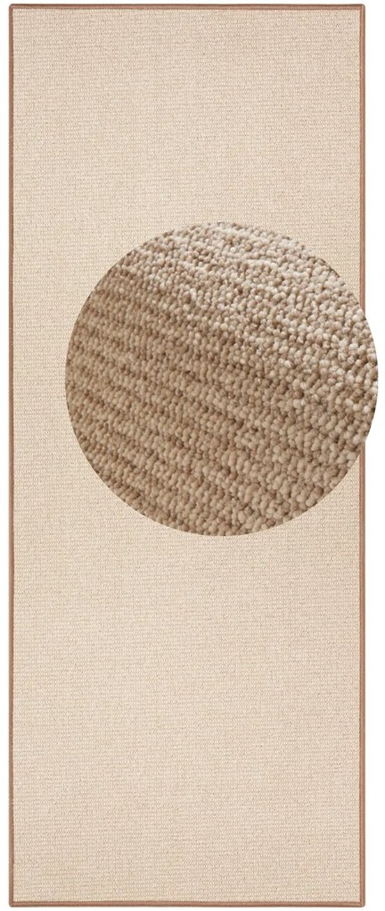 BT Carpet, Kusový koberec Bouclé 104434 Beige, 67x200, béžová, chodba / predsieň