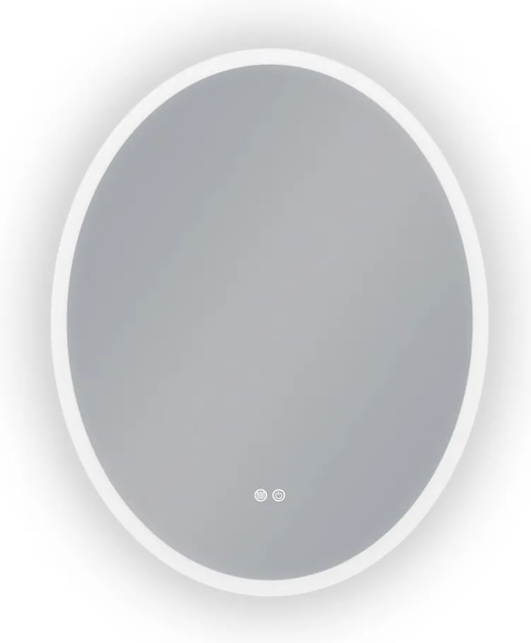 Erga Paola, oválne LED zrkadlo 80x120cm, 2990 lm, 3 farby svetla, predné a zadné osvetlenie, ERG-V01-302-1280-00