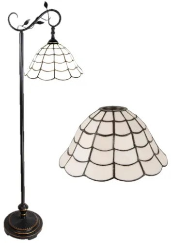 Biela stojaca lampa Tiffany 40*24*152