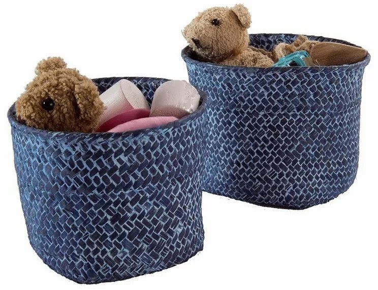 Set pletených košíkov Compactor, 2 ks, béžová