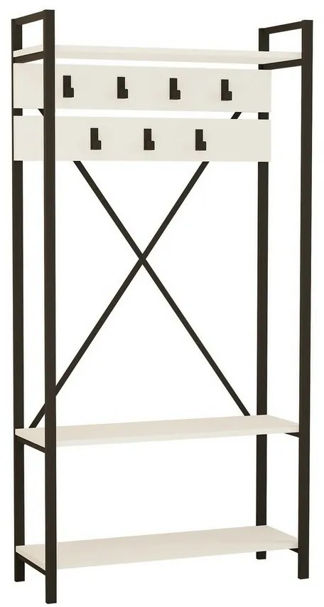 Vešiak s botníkom Alfa White and Grey