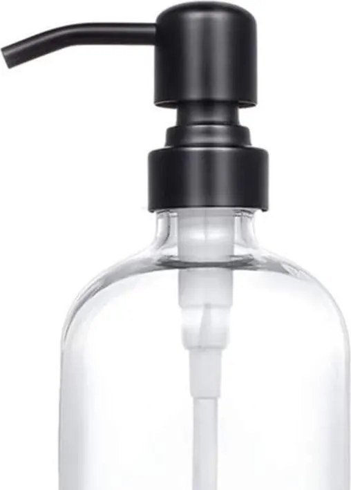 Arte Regal Dávkovač na mydlo/šampón/kondicionér dávkovač - 0,5l - číre sklo