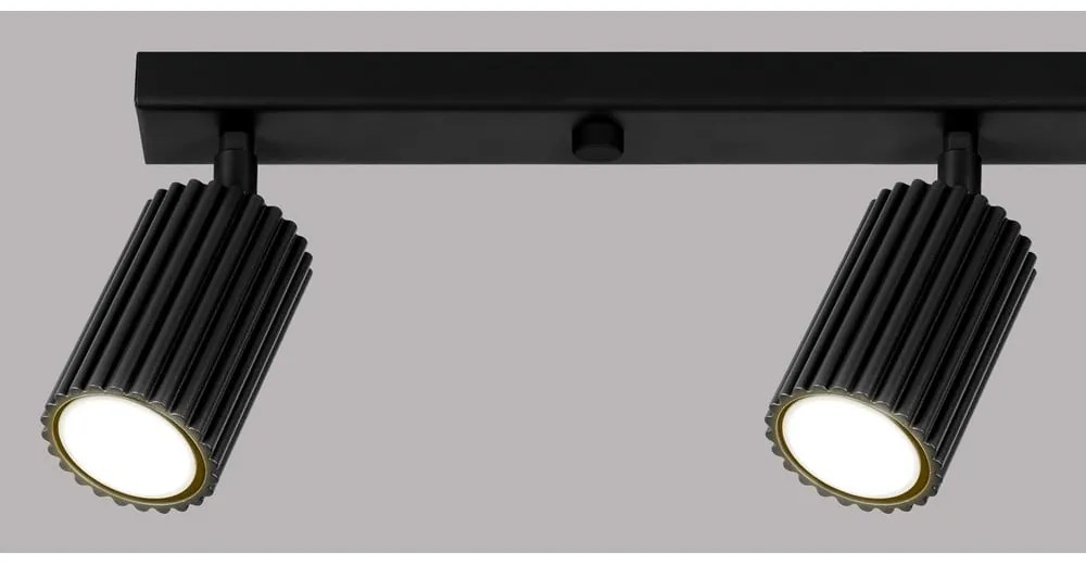 Čierne bodové svietidlo 6,5x81 cm Gleam – Sollux