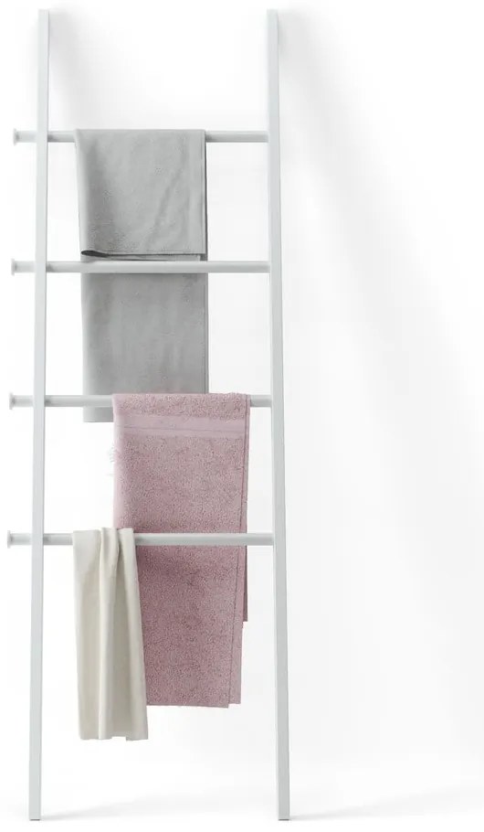 Biely dekoratívny rebrík z topoľového dreva Leana - Umbra