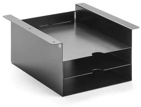 Úložný priestor pod stôl QBUS, nízky, čierna