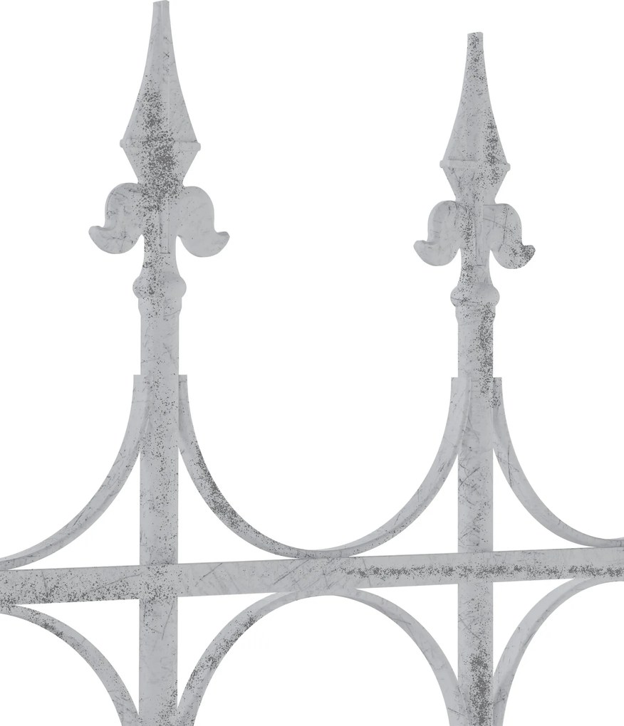 Mriežka na popínavé rastliny Flowton - starožitná biela