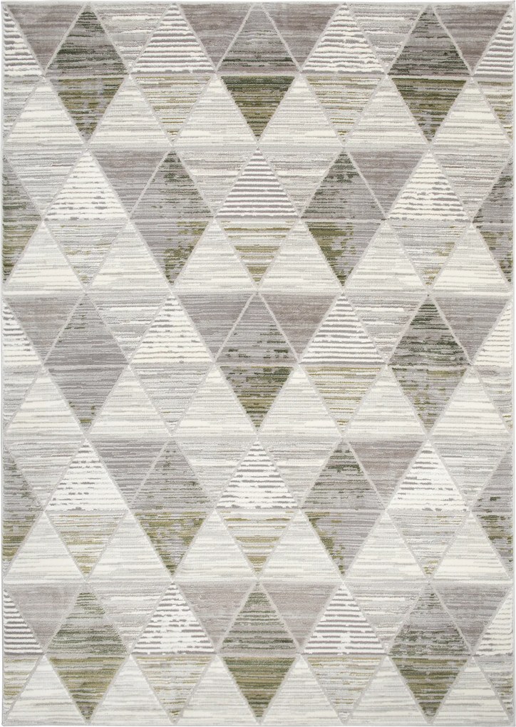 TA Koberec E460A SVETLO SIVÁ/TMAVOZELENÁ ASTHANE Rozmer: 80x150 cm