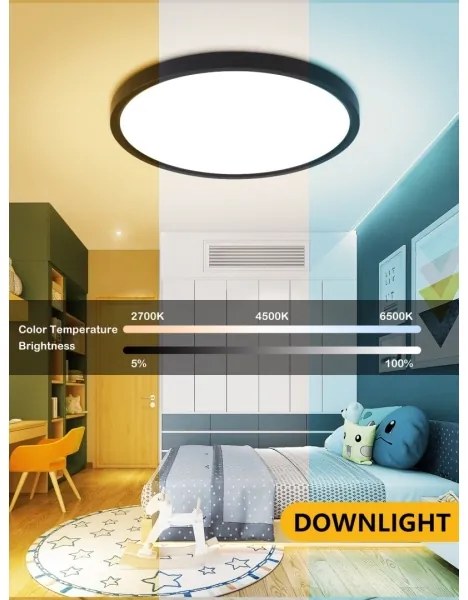 Immax NEO 07166-B40-LED RGBCCT Stmievateľné svietidlo 50W/230V Wi-Fi Tuya černá+DO