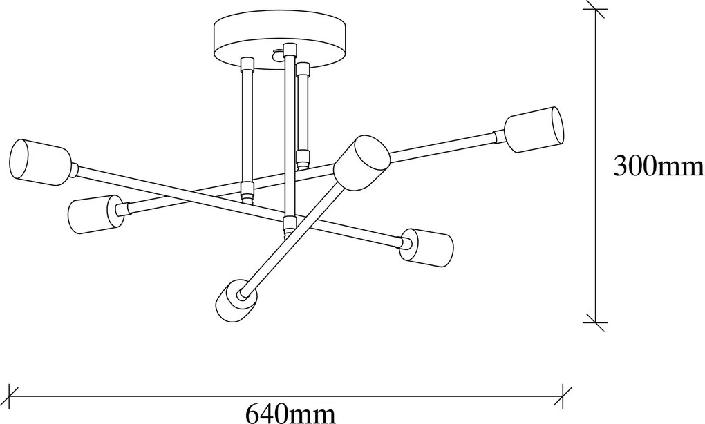 Závesná lampa, Flower - 176