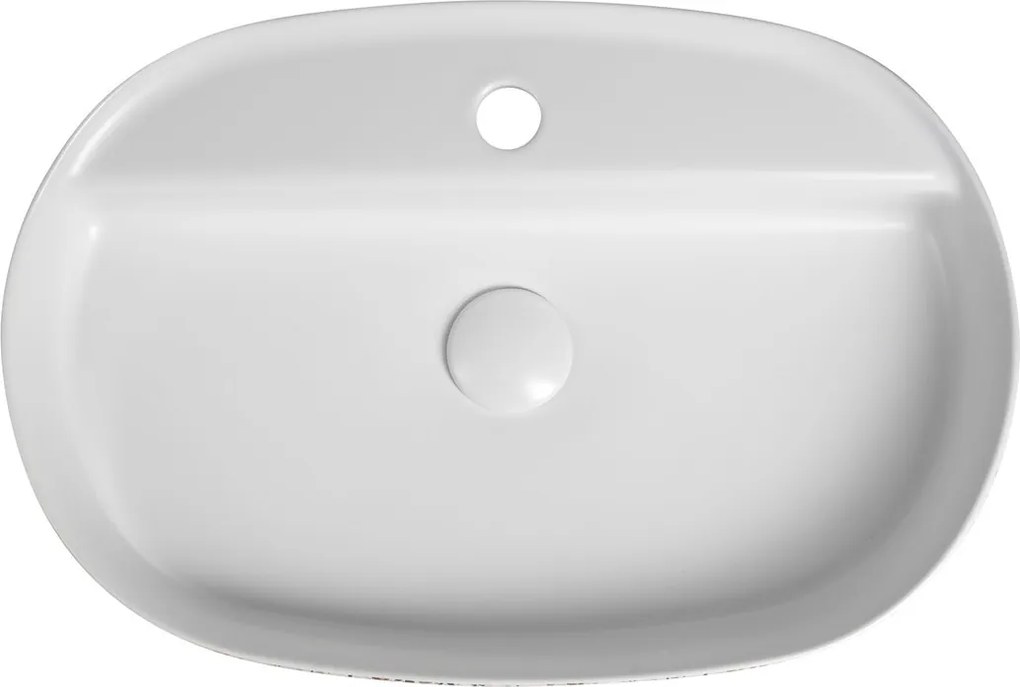 Isvea Isvea, INFINITY OVAL keramické umývadlo na dosku, 60x40cm, terrazzo, 10NF65060-2L-TRZ