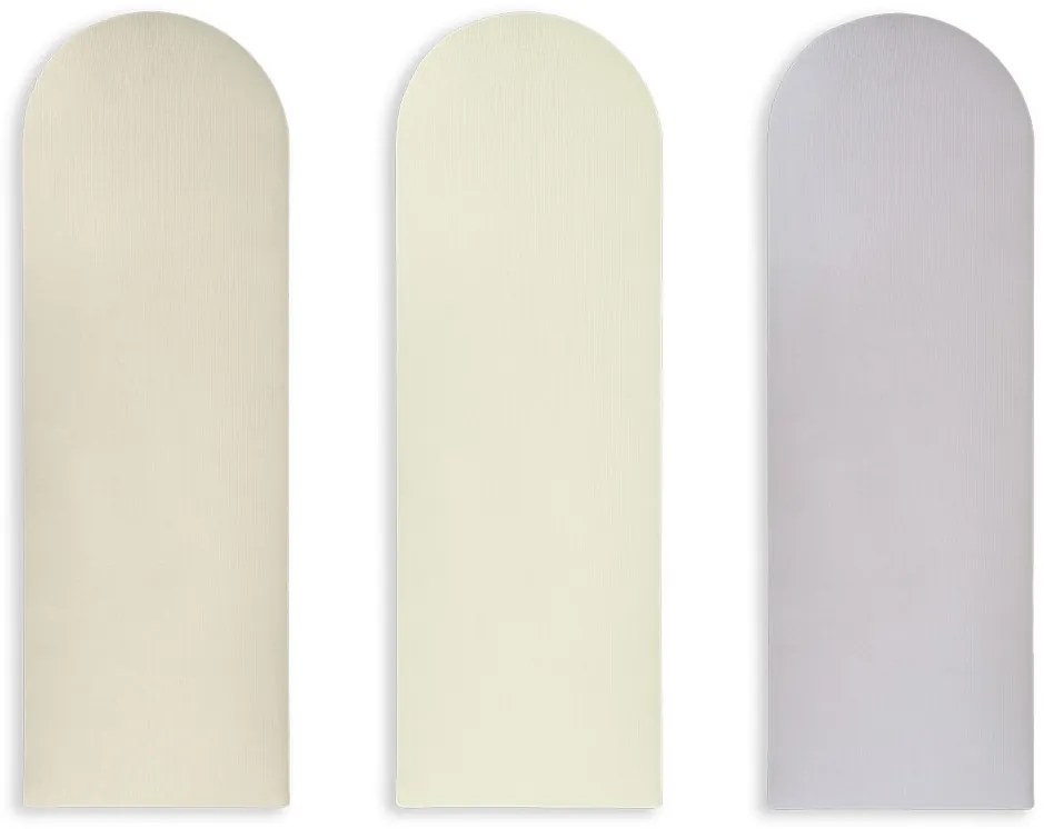 Čalúnený nástenný panel FENCE PAROS 20x60 cm Farba: Krémová