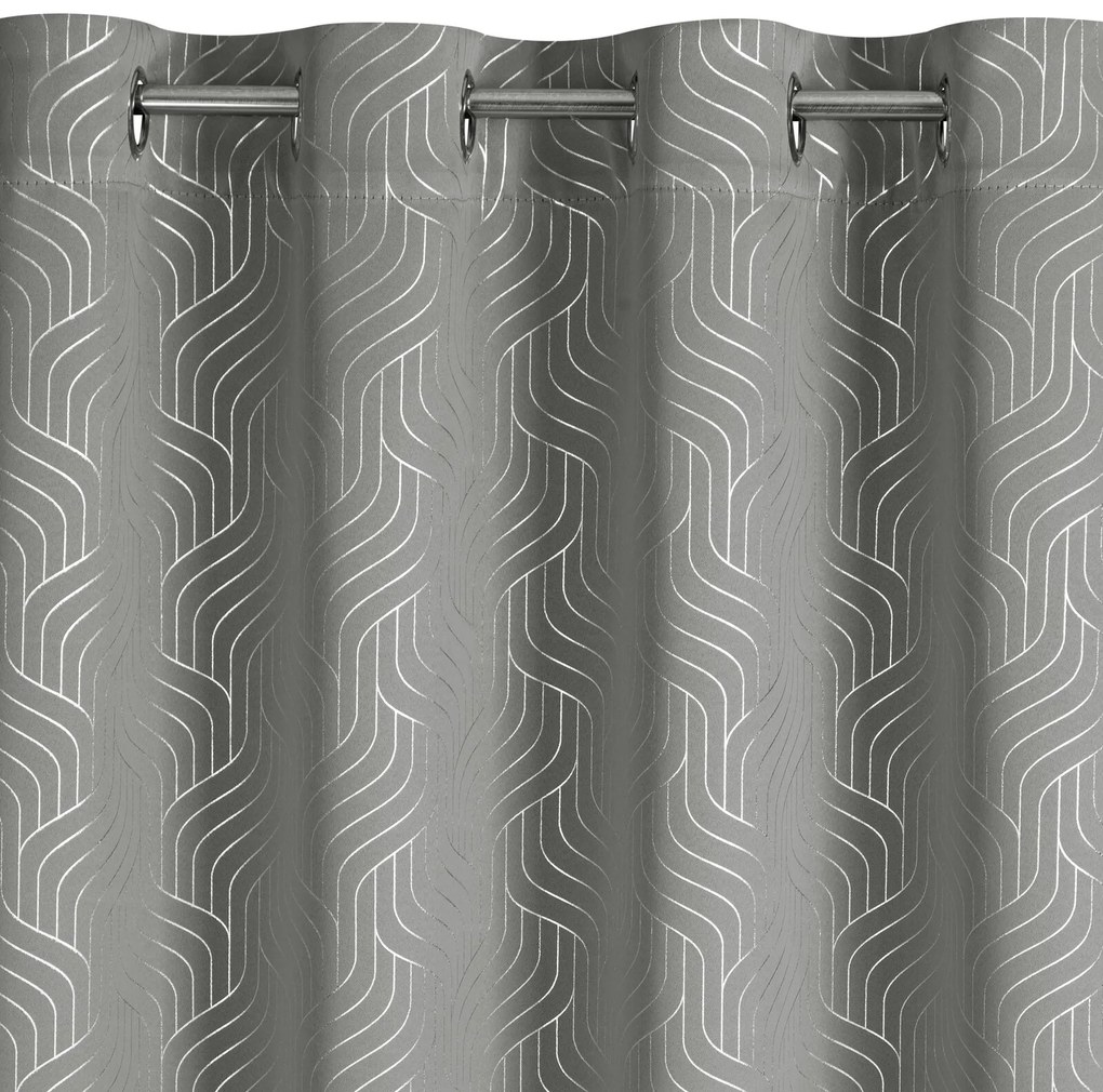 ZÁVES NA KRÚŽKOCH OLETA 140X250 CM VZOROVANÁ