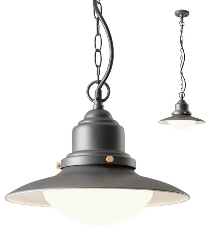 Redo 90094 - Vonkajší luster na reťazi ELIO 1xE27/42W/230V IP44