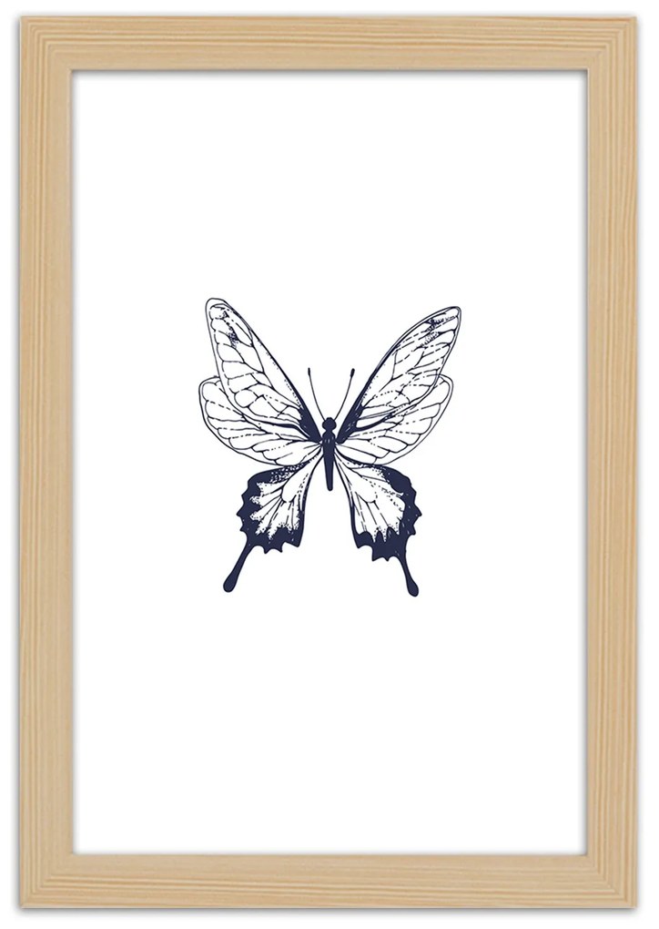 Gario Plagát Kreslený motýľ Farba rámu: Bez rámu, Rozmery: 30 x 45 cm