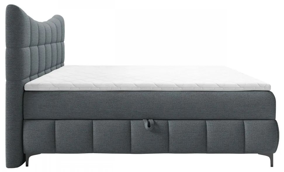 Manželská kontinentálna posteľ Zelfa, Rozmer postele: 140x200, Dostupné poťahy: Freya 210.03