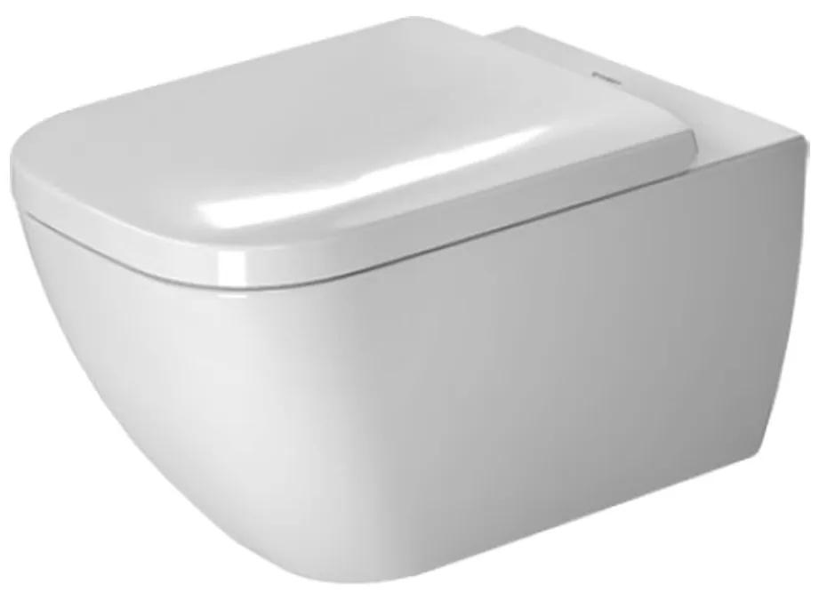 Duravit Happy D.2 - Závesné WC s hlbokým splachovaním 540x365 mm, Hygiene Glaze, biela 2221092000
