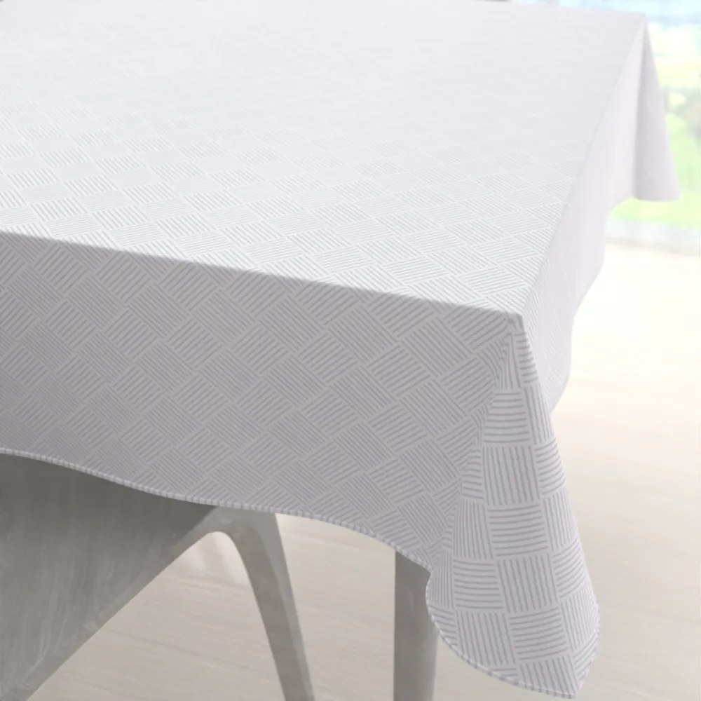 Biante Teflónový štvorcový obrus Milano TF-094 - biely 120x120 cm