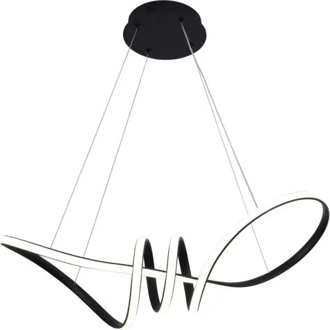 LED Luster na lanku FLAVIA LED/44W/230V čierny