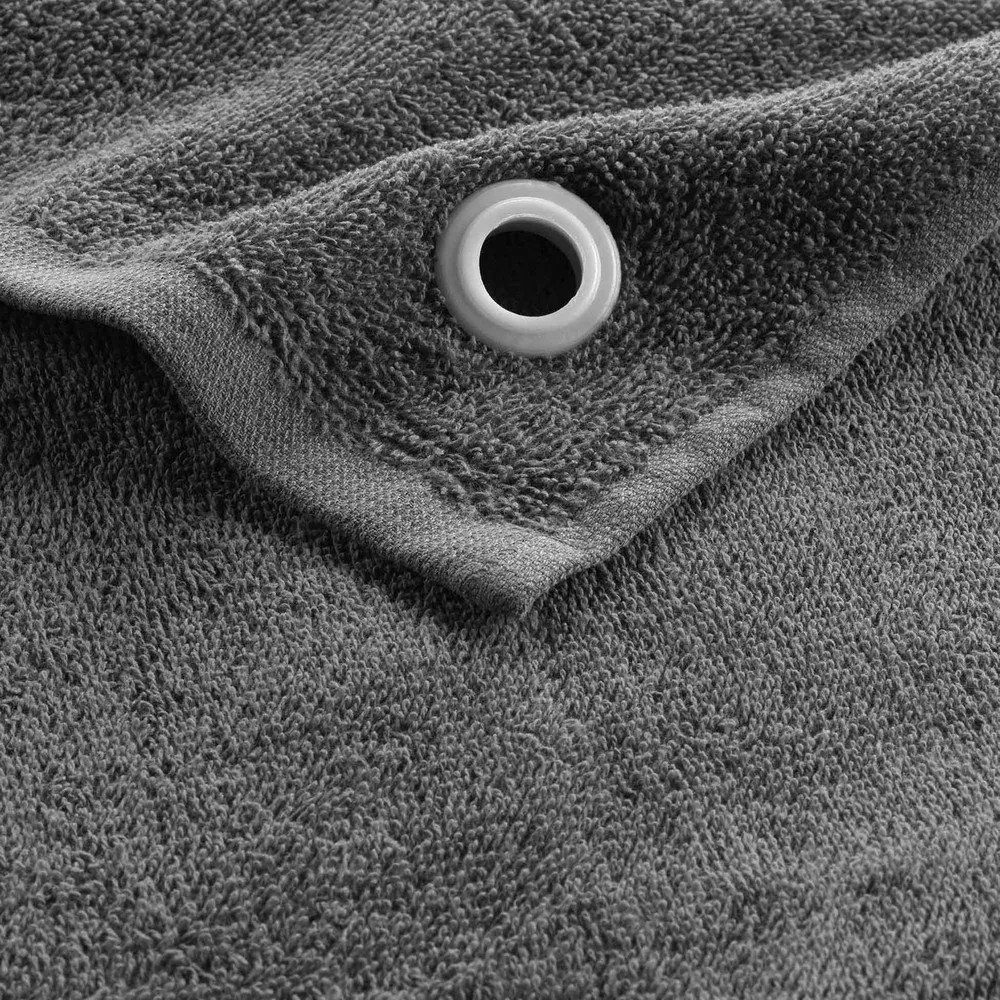 Antracitový froté bavlnený uterák 50x50 cm Cuistot – douceur d'intérieur