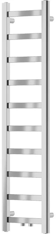 Mexen, kúpeľňový radiátor Mexen Bolt 1200 x 300 mm, 189 W, chróm - W126-1200-300-00-01