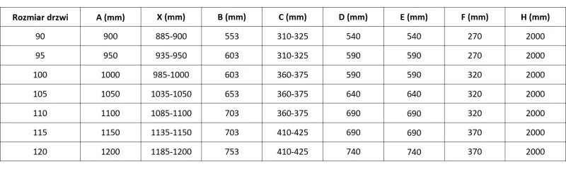 Mexen, Mexen Mist L výklopné sprchové dvere 110 cm, transparentné, zlaté - 8A4L-110-000-50-00