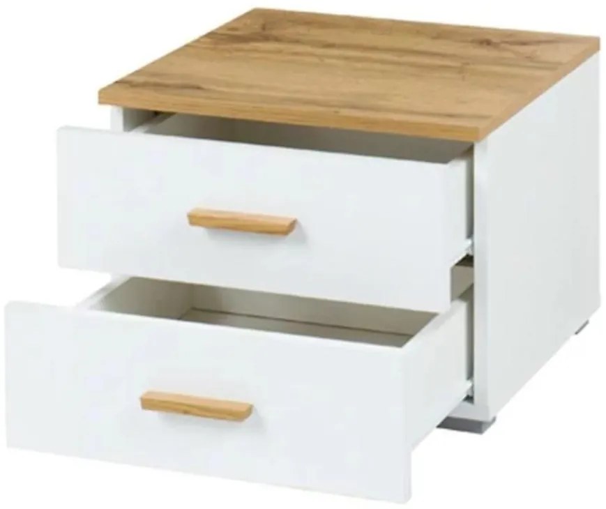 Nočný stolík wood 23 x 2 biela/wotan