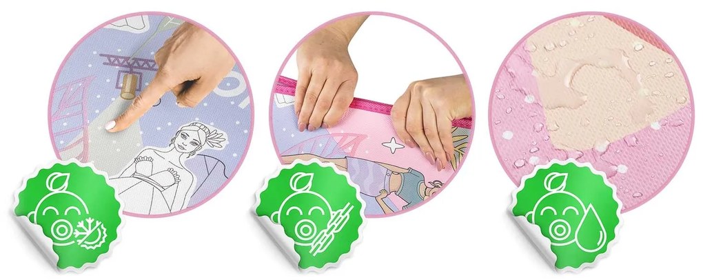 Rolovaná penová podložka na vyfarbovanie 120 x 90 x 0,3 cm Ricokids RK-344