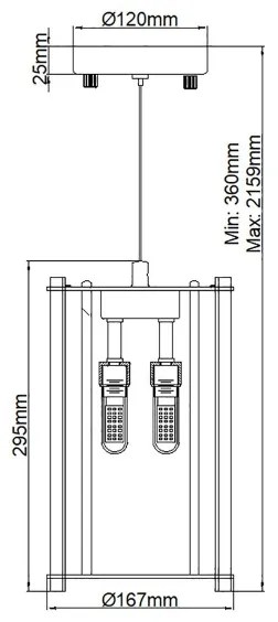 Kichler KL-CRYSTAL-SKYE-MP - LED Kúpeľňový luster CRYSTAL SKYE 2xG9/3W/230V IP44