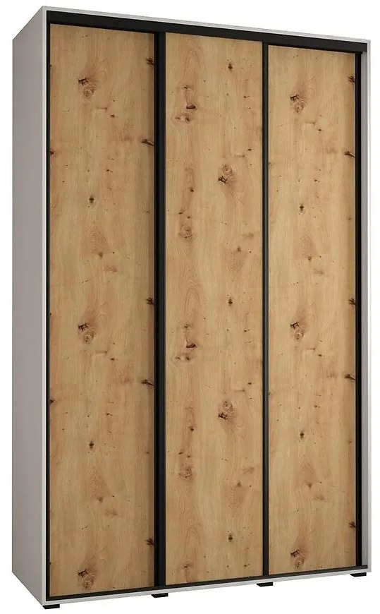 Skriňa 45 Canaris 1 150 biela/artisan/čierna