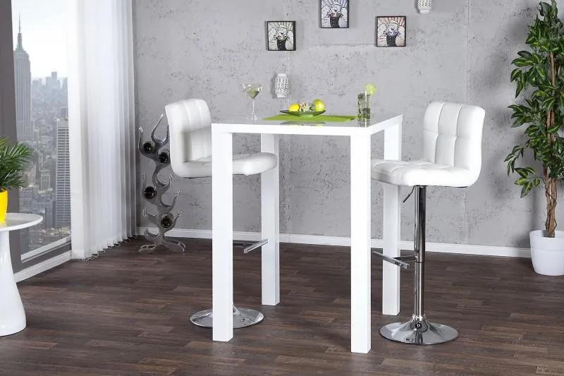 IIG -  Barový stôl Lucente 80 cm biely