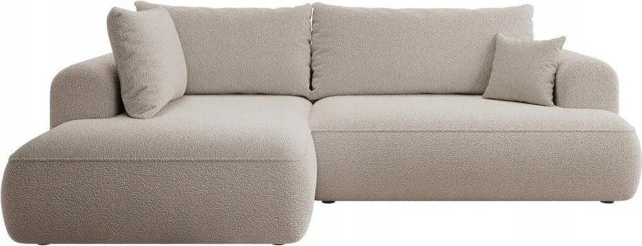 Rohová sedacia súprava Olivo II (L) (svetlobéžová čierna)