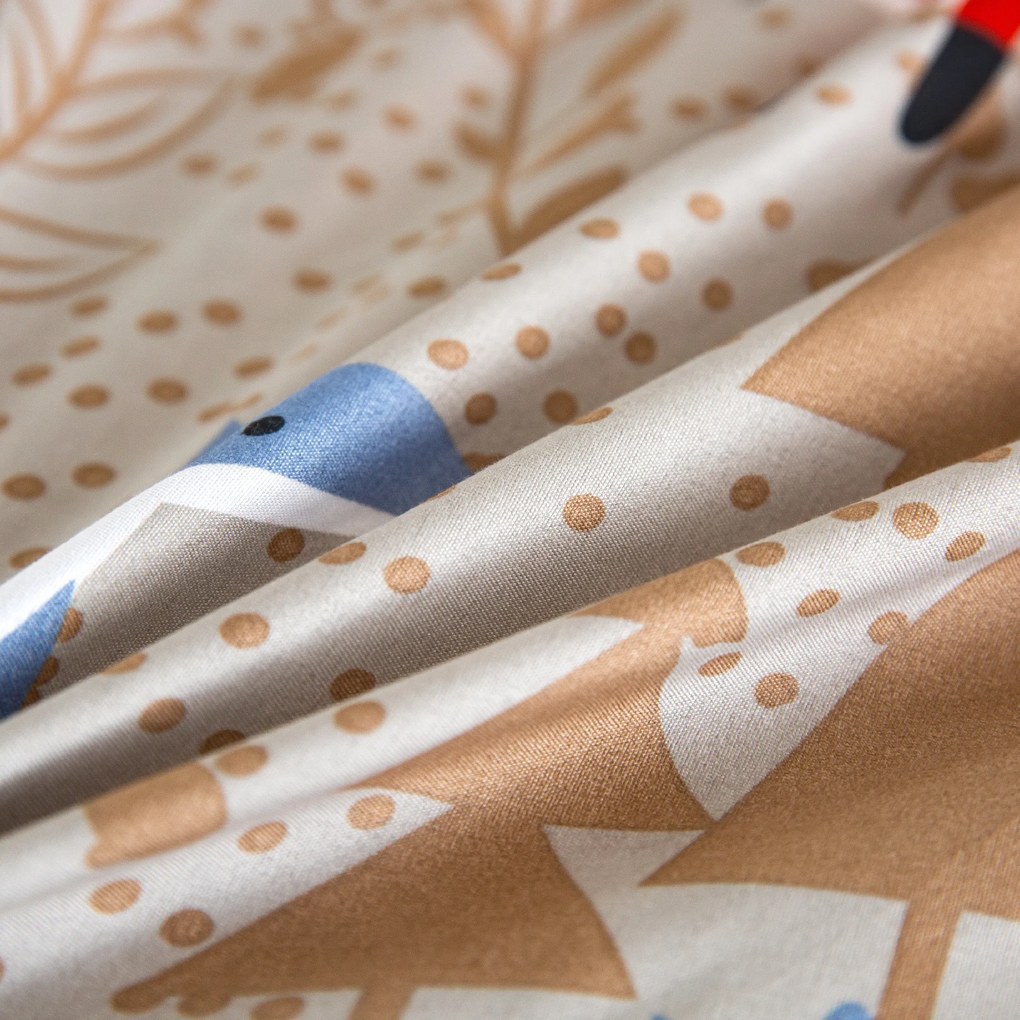 Obliečky z mikrovlákna RED FOX hnedé Rozmer obliečky: 2 ks 70 x 90 cm | 200 x 220 cm