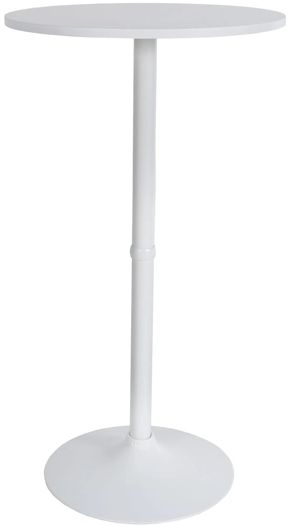 Barový stôl okrúhly DS25199, biely / rám biely - v108 x Ø60 cm