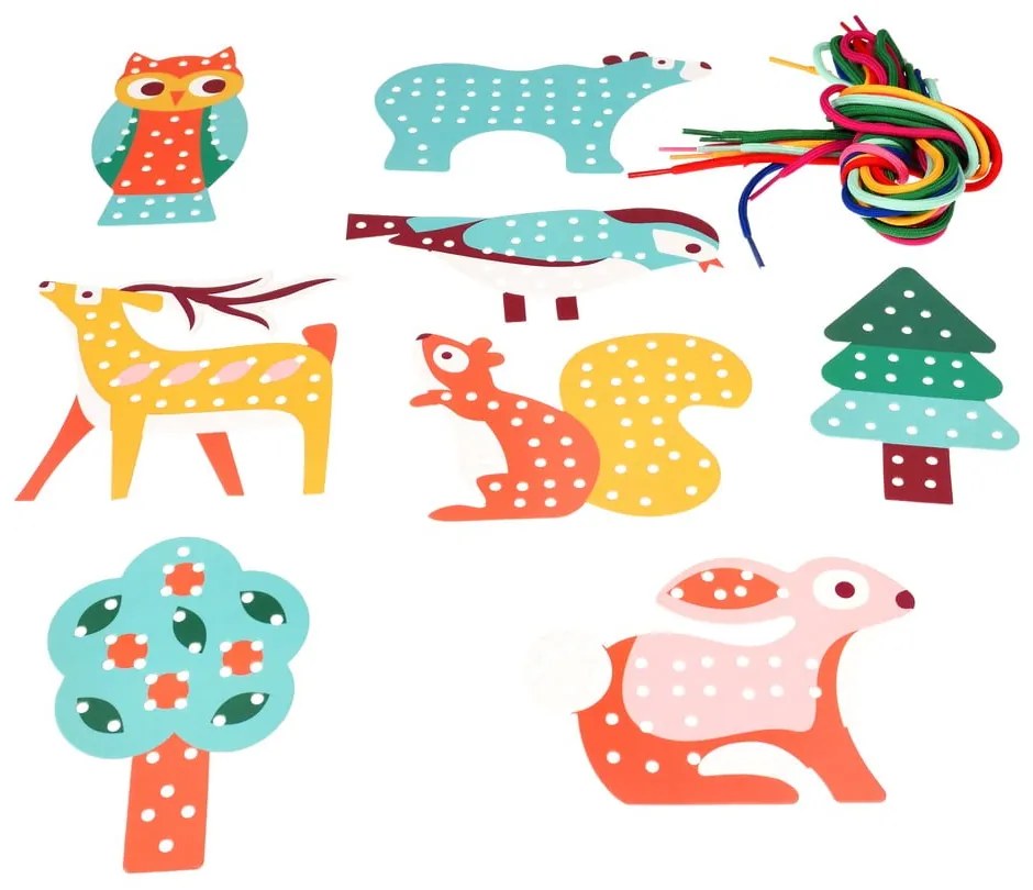 Kreatívna súprava Stitching set Woodland – Rex London