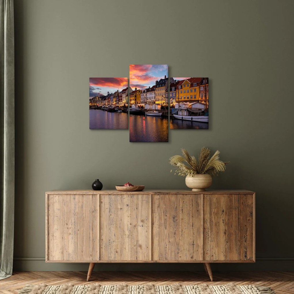 Obraz - Nyhavn, Kodaň (90x60 cm)