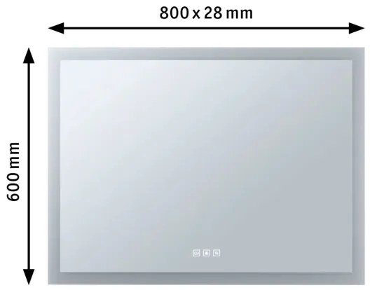 Paulmann 93013 - LED/22W IP44 Stmievateľné kúpeľňové zrkadlo s podsvietením 230V
