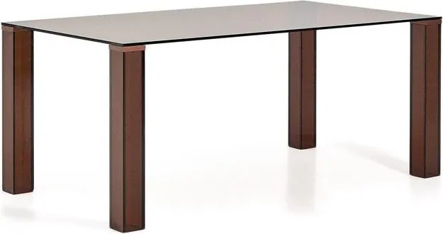 Sklenený jedálenský stôl 90x160 cm Adularia – Kave Home
