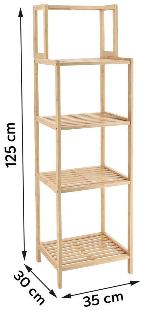 Polička do kúpeľne Lambie4, bambus