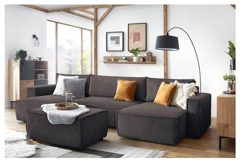 Taupe menčestrová podnožka Nihad – Bobochic Paris