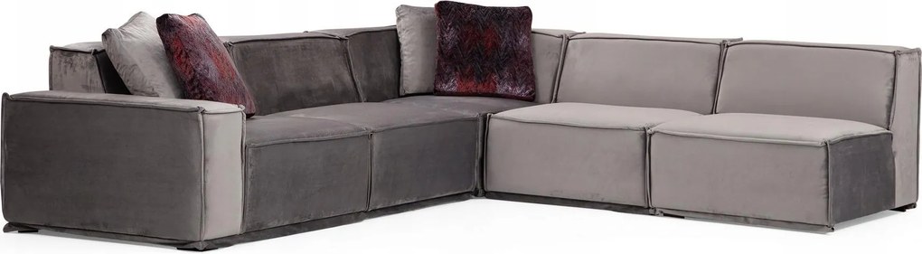 Rohová sedačka Legaletta 4 (sivá)