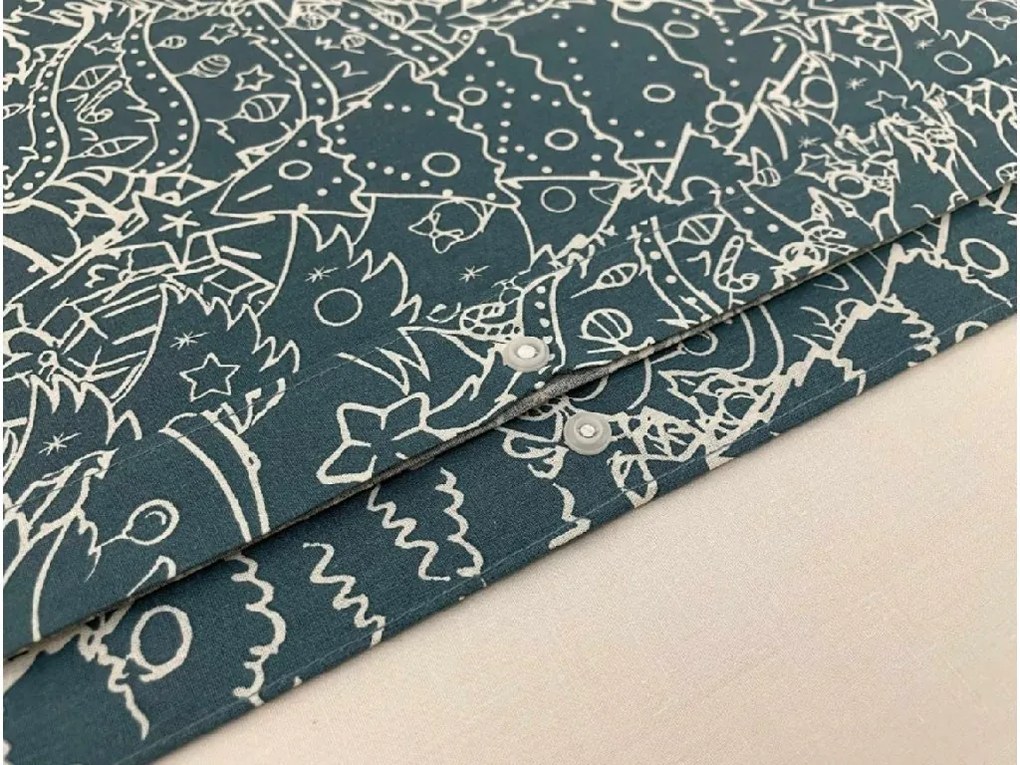 Bavlnené obliečky FROSTLINE modrozelené Rozmer obliečky: 70 x 90 cm | 140 x 200 cm