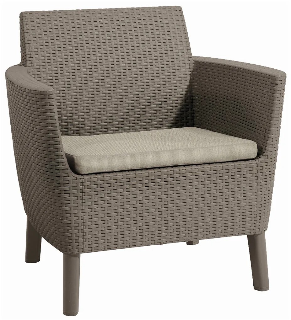 KETER SALEMO DUO Kreslo 2 ks, 74 x 67 x 76 cm, cappuccino/piesková 17209040