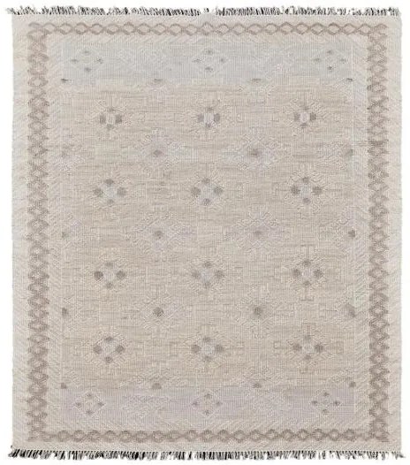 Diamond Carpets India, Ručne viazaný kusový koberec Anantara DESP P71 White Mix, 200x290, béžová, obývacia izba