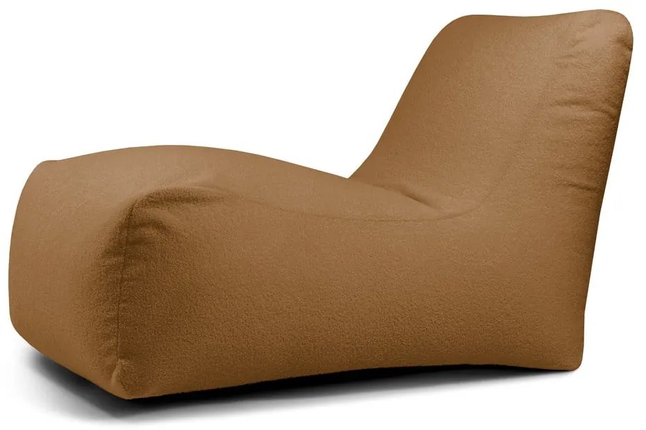 Hnedý sedací vak z textílie buklé Lounge – SLOWDOWN